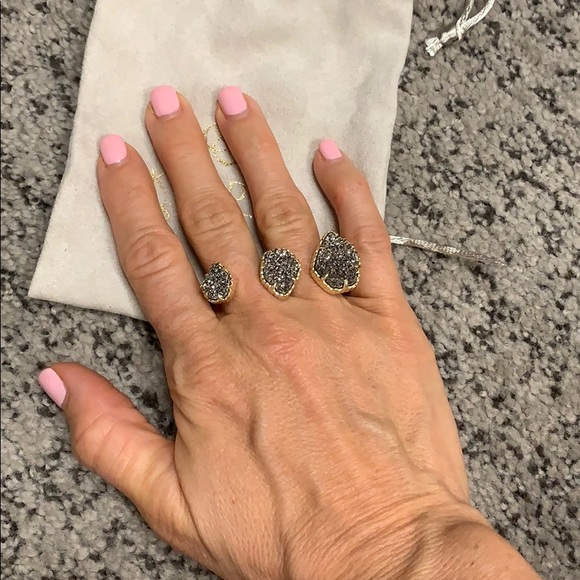 Kendra Scott druzy ring 7 - Picture 2 of 3